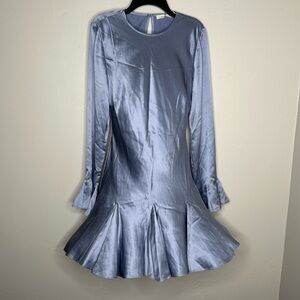 doen blue mini dress Dôen Women's Maltina Dress, Santorini Blue Cadiz Foulard | Size: XS main image 0